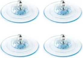4-Pack 8mm Suction Cup Feet with Screw Mount - Replacement Holder for Cat Perch Window Seat and Kitty Hammock Bed