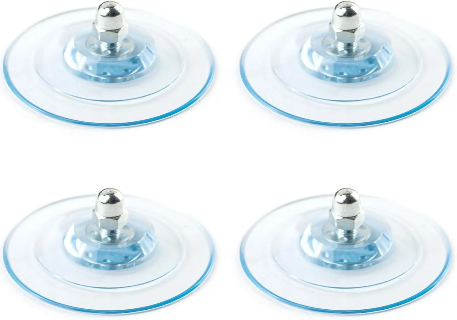 4-Pack 8mm Suction Cup Feet with Screw Mount - Replacement Holder for Cat Perch Window Seat and Kitty Hammock Bed