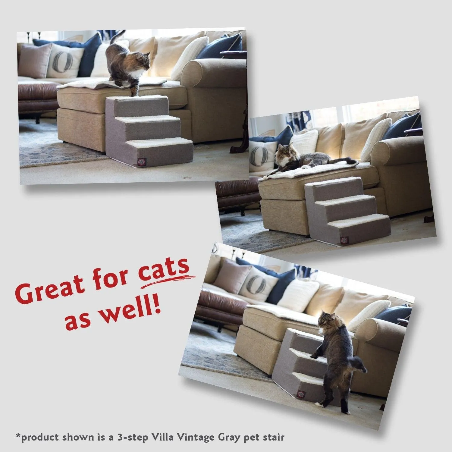 Anderson Check 3 Steps Pet Stairs