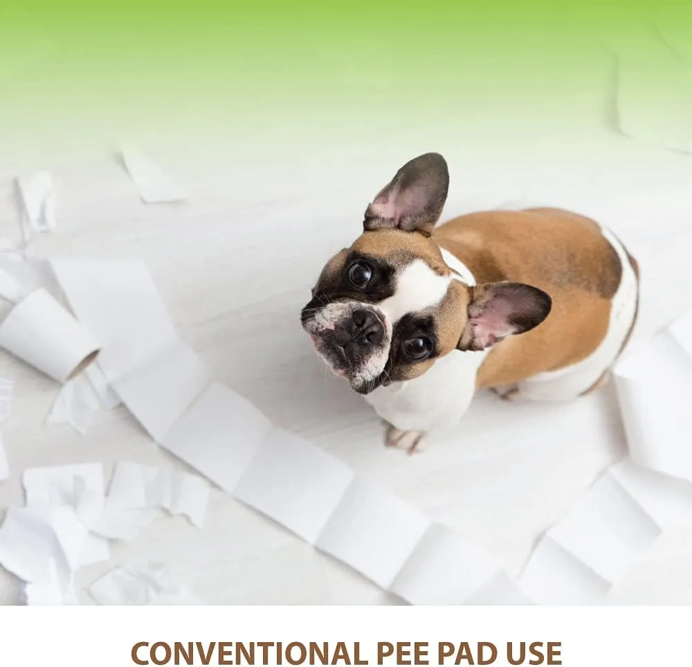 BANU Puppy Pee Pad Holder Indoor/Outdoor Dog Potty Training Toilet Tray 20" x 16" for Small and Medium Dogs Hygienic pet Toilet Pet Supplies (Yellow)