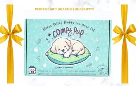 Calming Puppy Toy with Heartbeat for Anxiety Relief for Dogs and Cats, Chew Toy for Dental & Mental Stimulation, Heartbeat Puppy Toy Sleep Aid, Crate Training & New Dog Parent Gift Set