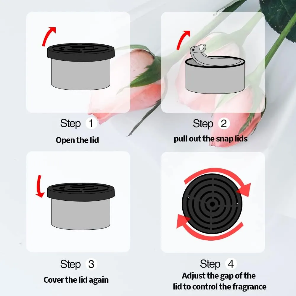 Car Air Freshener: Tilburg Strawberry Scent | Car Scents | Odor Eliminator Essential | Long-Lasting | Strong Fragrance | For Home Closet | 1.5 Oz | Pack of 4