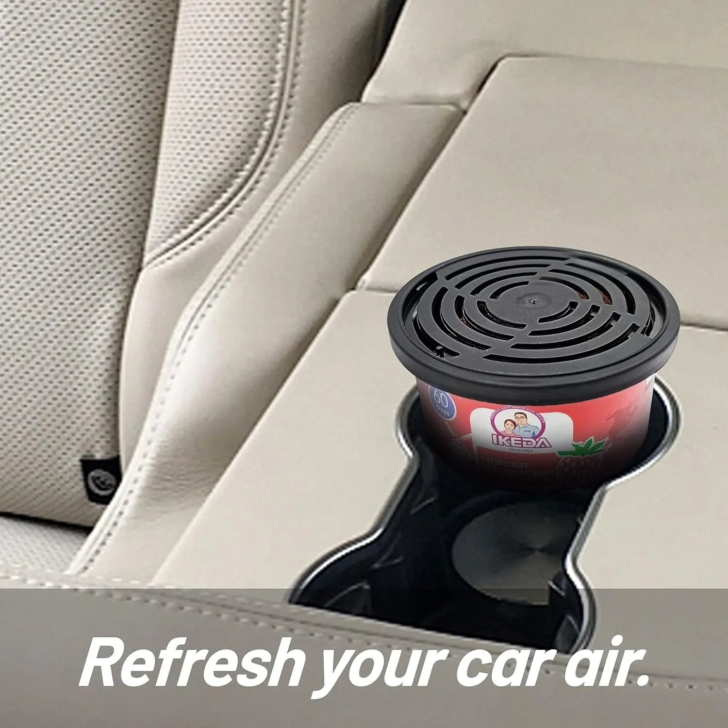 Car Air Freshener: Tilburg Strawberry Scent | Car Scents | Odor Eliminator Essential | Long-Lasting | Strong Fragrance | For Home Closet | 1.5 Oz | Pack of 4