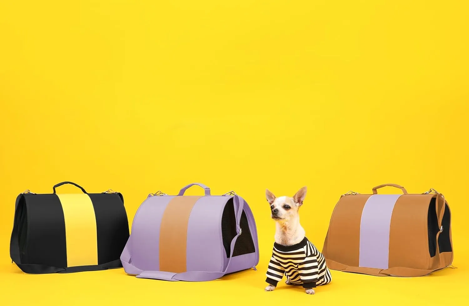 Cat, Dog Carrier for Medium Large Cats Puppies up to 30 Lbs, TSA Airline Approved Carrier Soft Sided, Collapsible Travel Puppy Carrier (Pink and Orange, Medium)