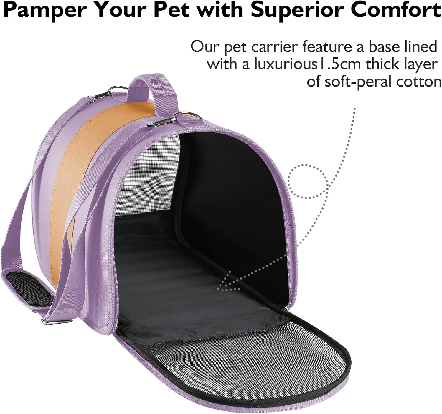 Cat, Dog Carrier for Medium Large Cats Puppies up to 30 Lbs, TSA Airline Approved Carrier Soft Sided, Collapsible Travel Puppy Carrier (Pink and Orange, Medium)