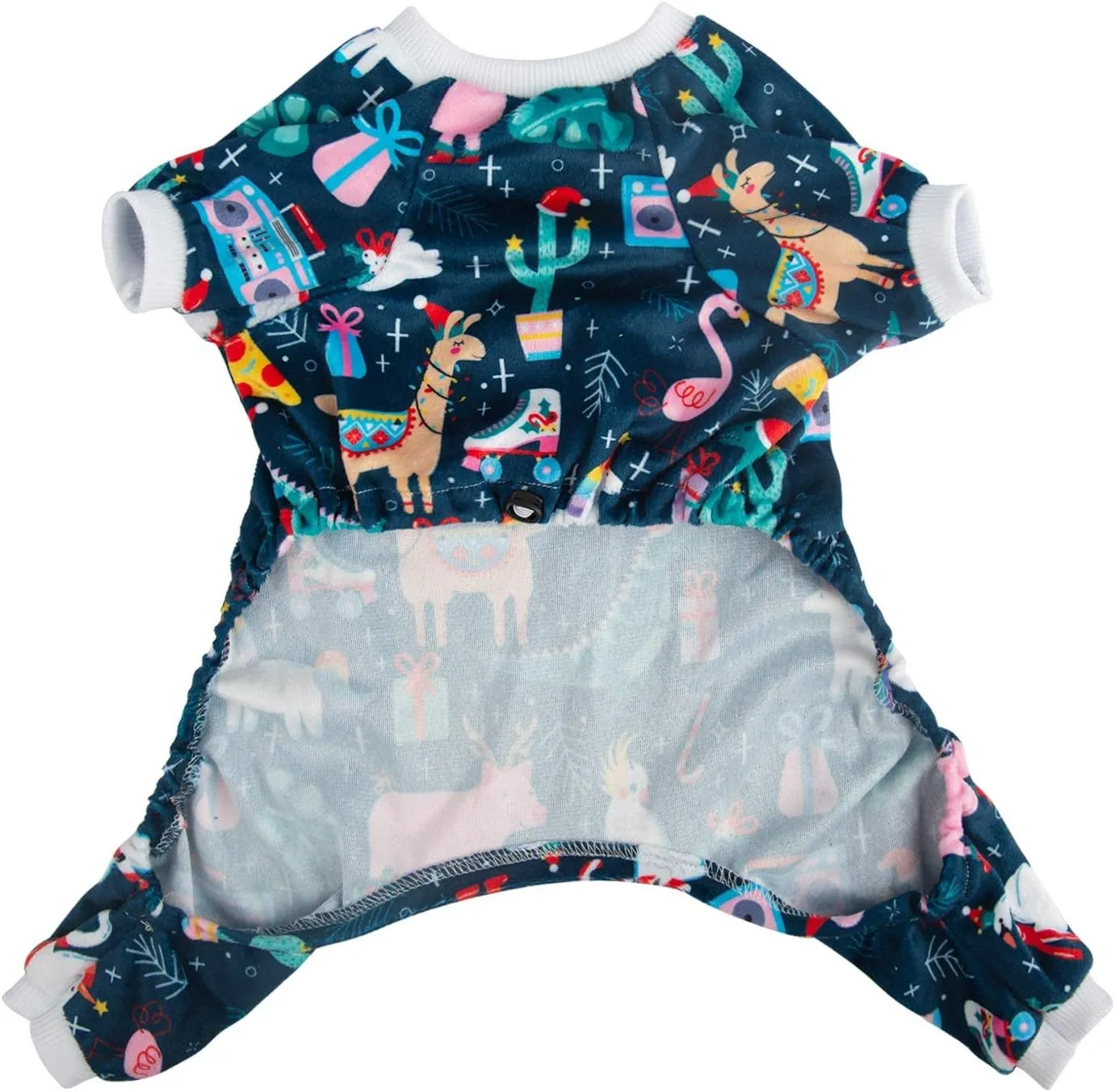 CuteBone Dog Pajamas Christmas Clothes Pjs for Small Dogs Shirts P108L