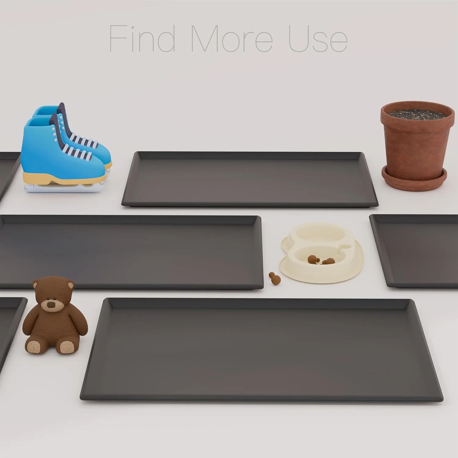 Dog Crate Tray 41"-ChewProof Replacement Pan, Easy to Clean, Easy to Assemble,Ideal for Potty Training-Perfect for Pet Crates & Kennels (1Pcs-40.9"L x 27.40"W x 1.0"H, Tray 41 fit 42 Crate)