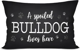 Dog Throw Pillow Covers 12 x 20, Dog Lover Gifts for Pet Owner Women Men Dog Mom Gifts, Dog House Decor Reserved for The Dog Pillow Cover for Sofa Bedroom Decorative Pillow Cases -43