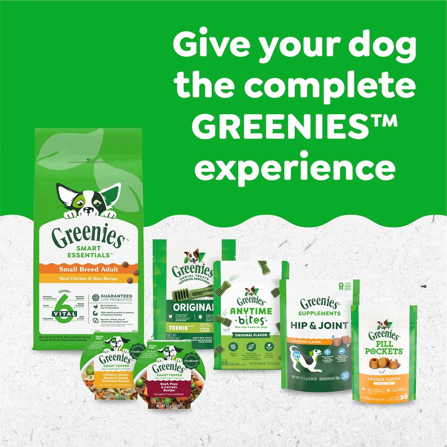 Greenies Original Large Dental Dog Treats, (4) 12 ct Packs (48 Treats Total)