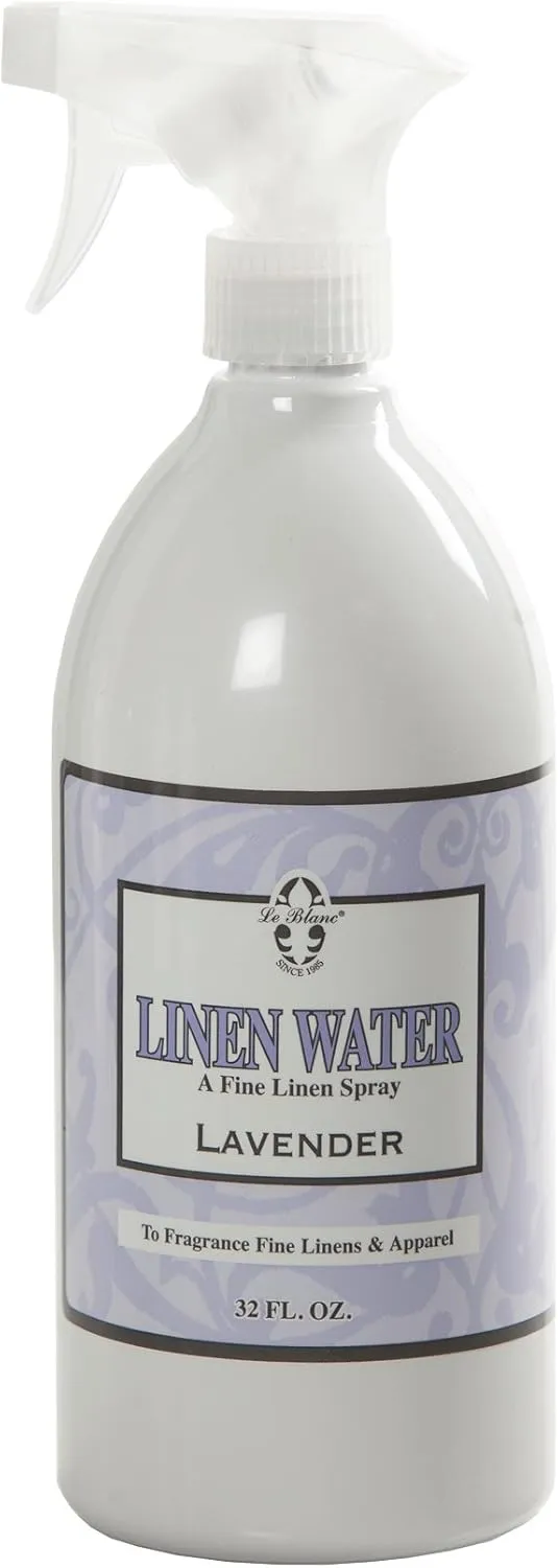 Le Blanc Lavender Linen Water  Luxury Spray for Refreshing Textiles and Apparel- 32 oz. (1 pack)