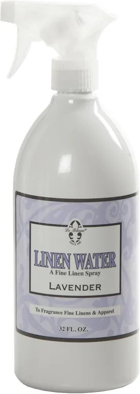 Le Blanc Lavender Linen Water  Luxury Spray for Refreshing Textiles and Apparel- 32 oz. (1 pack)