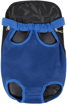 Leconpet Pet Carrier Backpack, Legs Out Adjustable Pet Front Cat Dog Carrier Backpack, Easy-Fit Dog Travel Backpack Carrier for Hiking Camping for Small Medium Puppies Cats (XL, Blue)