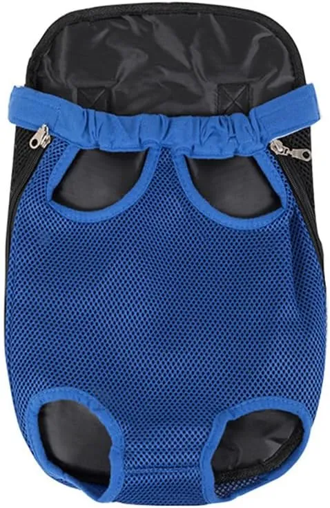 Leconpet Pet Carrier Backpack, Legs Out Adjustable Pet Front Cat Dog Carrier Backpack, Easy-Fit Dog Travel Backpack Carrier for Hiking Camping for Small Medium Puppies Cats (XL, Blue)