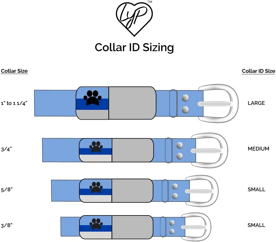 LYP Soundless Slide-On Collar Dog ID Tag - Designer Deep Engraved Silicone  Engraving Will Last - Pet ID Tags, Dog Tags, Cat Tags (Mountain, Large)