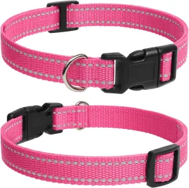 PaiPaitek E Collar Replacement Strap - Compatible with Almost All Makes and Models of Shock Training Collars and Bark Collars - Durable and Reflective, 2 Packs