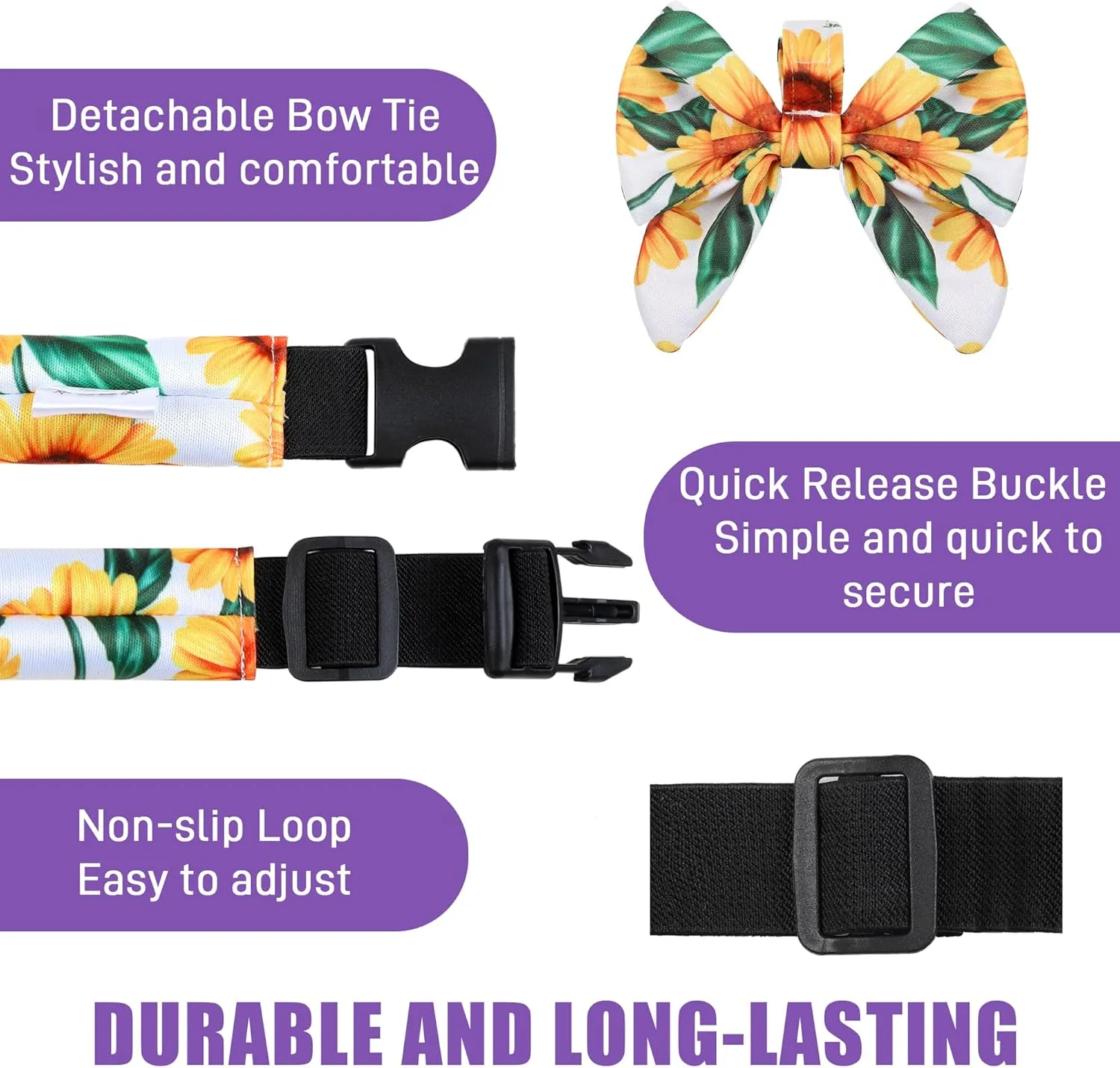 Paw Legend Dog Calming Collar for Dogs Filled with Lavender Anxiety Relief 100% Polyester Adjustable Thunderease Calming Collar (2 Pack, Small)