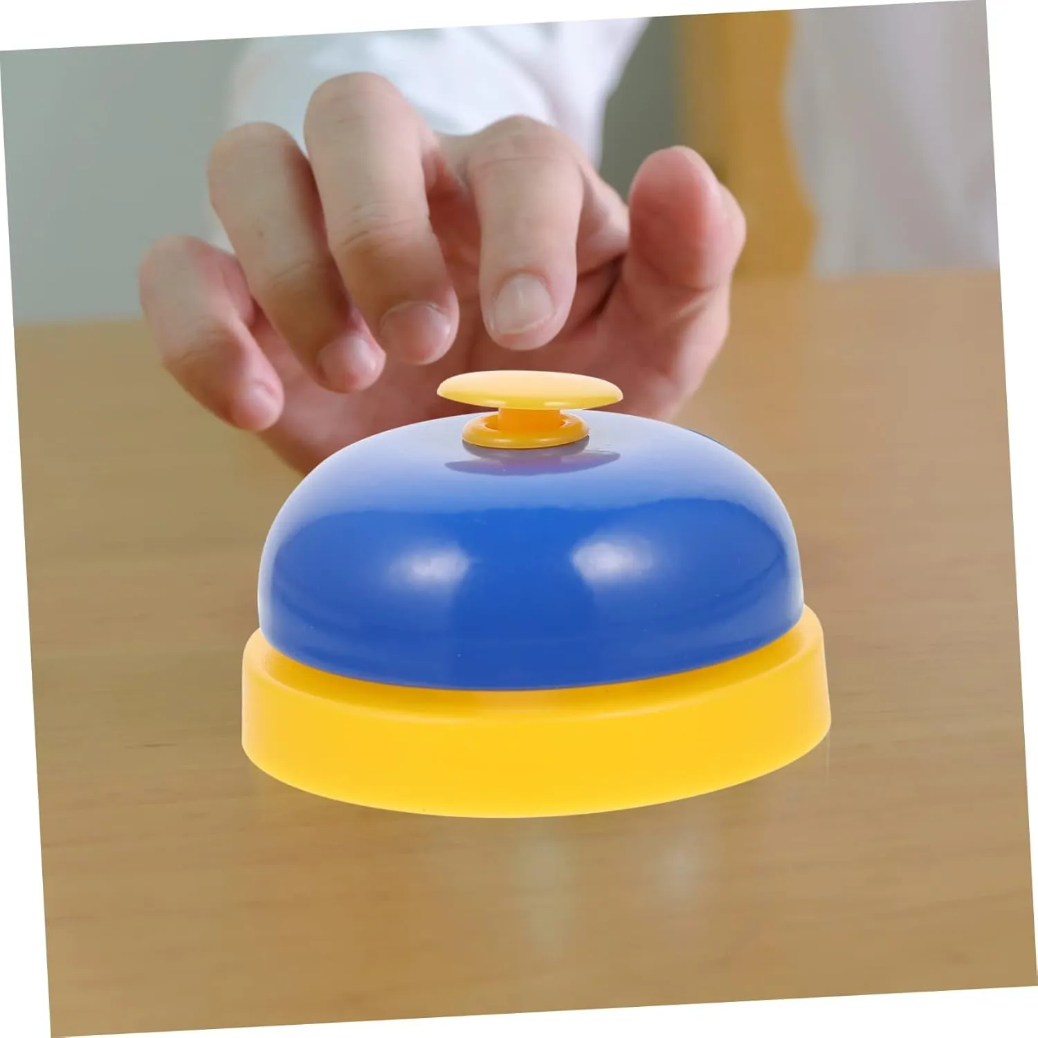 Reception Bell Bells Pet Potty Training Bell Dog Small Puppy Ring Bell for Bell Go to Pee by Bell Bar Service Bell Game Call Bell Ring Hand Pressing Bell Blue Metal