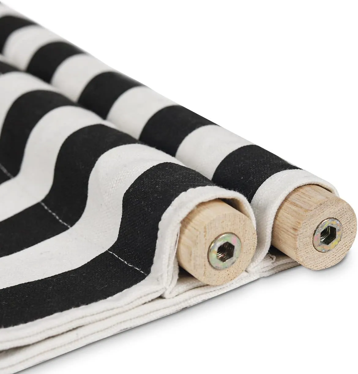 Wooden Cats Hammock Wall-Mounted Cat Bed with Striped Cushion, Modern Pet Furniture (Stripes Hammock)