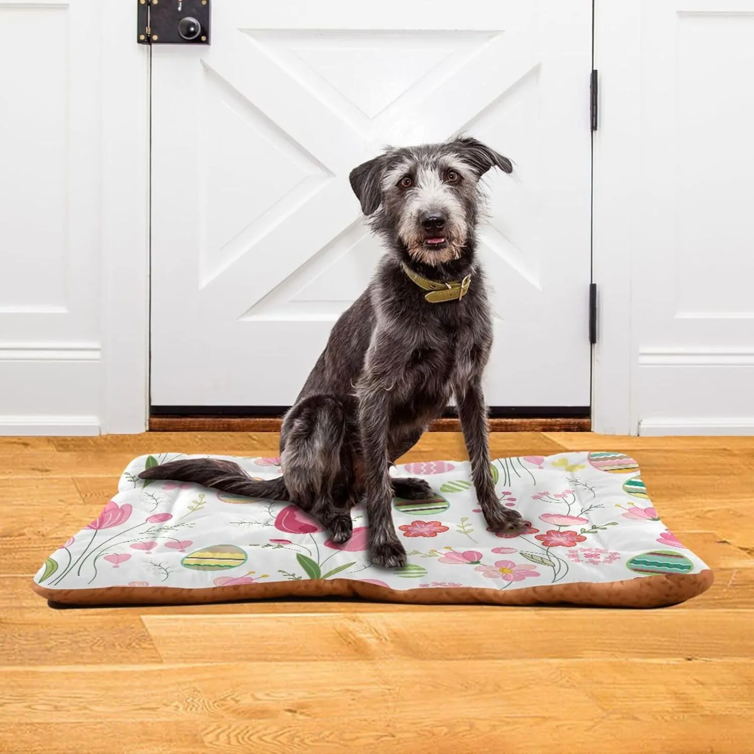 xigua Easter Eggs Pet Bed, Soft Anti-Slip Dog Cat Bed Pet Mattress for Small Medium Large Dogs and Cats, 24 x 18 Inch